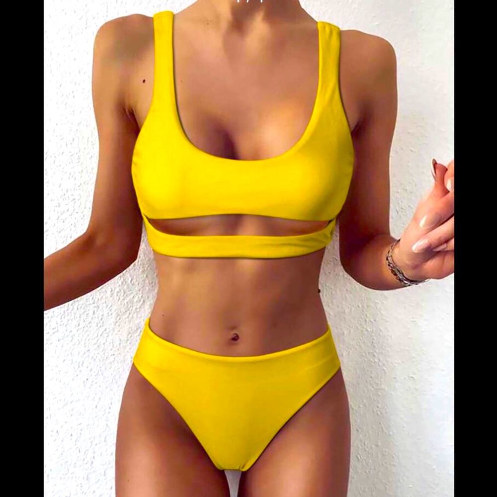 Yellow Bikini Bathing Suit